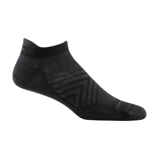black no-show running sock