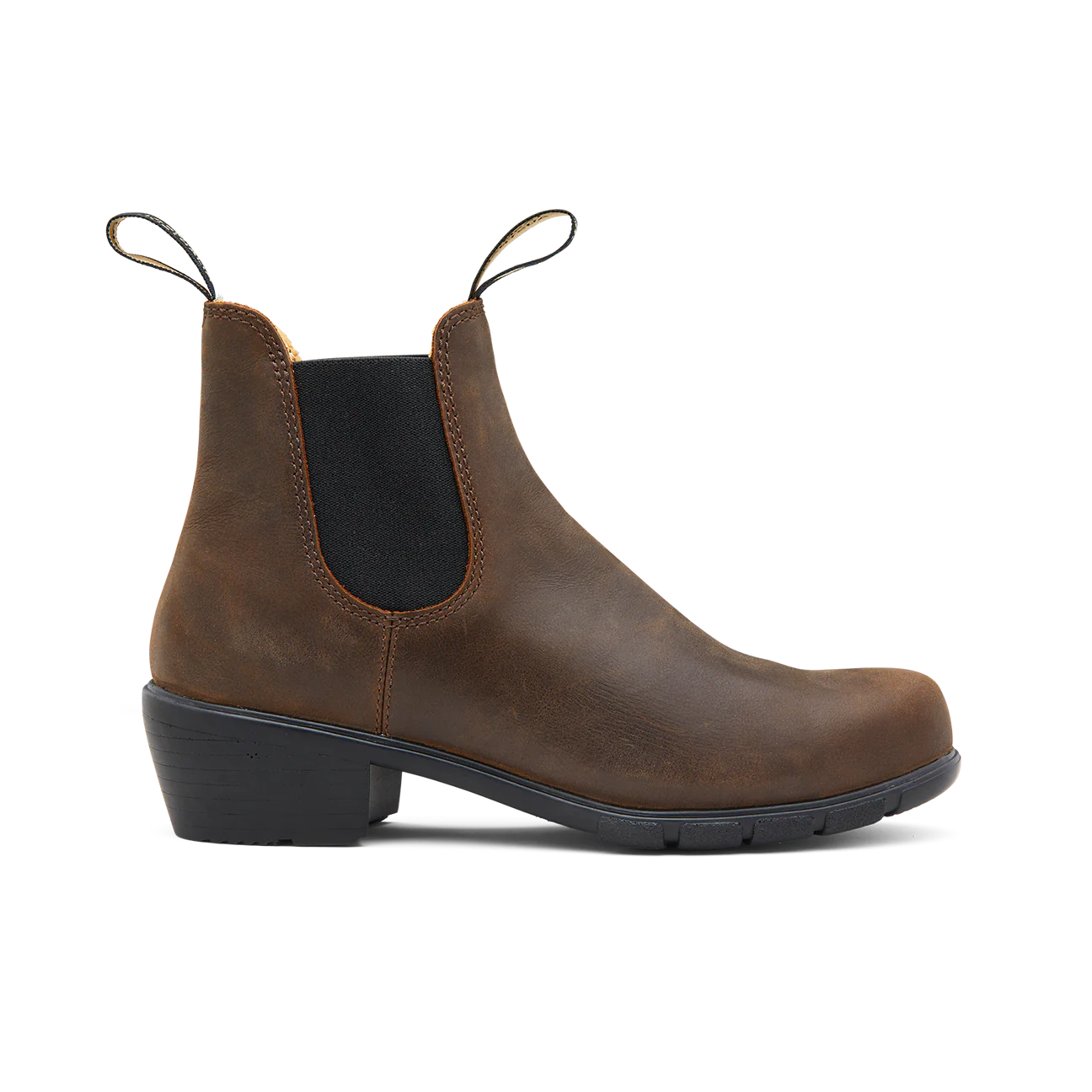 Blundstone Women's Series Antique Brown Heel Boot, 1673