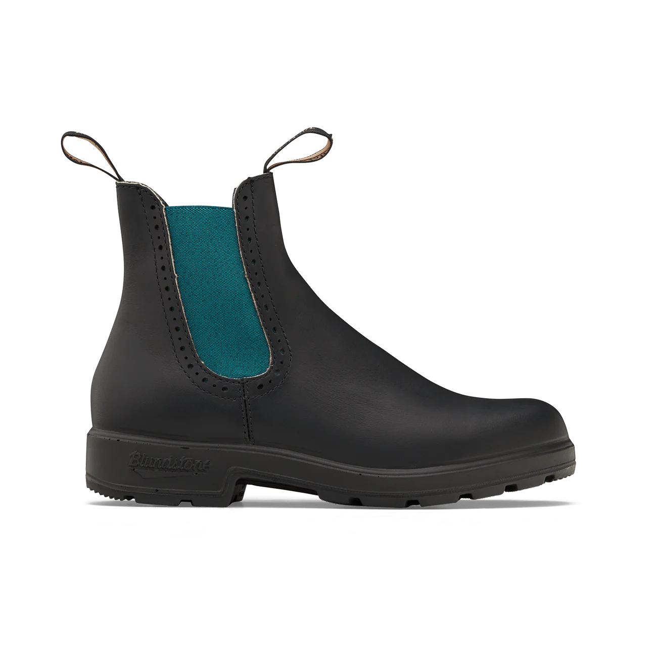 Blundstone Original Women s High Top Black with Green Elastic Boot 2320