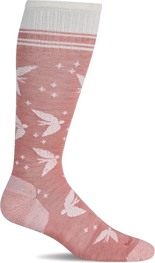 Women's Love Dove Wide Calf Compression Sock, 15-20 mmHg