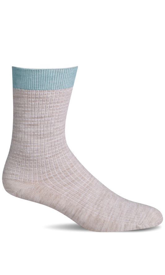 Women's Waffle Stitch Everyday Crew Sock
