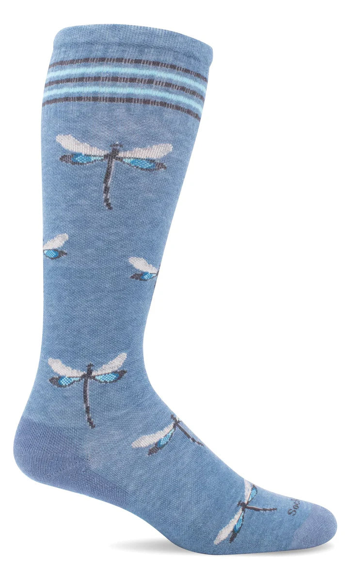 Women's Dragonfly Compression Sock, 15-20 mmHg