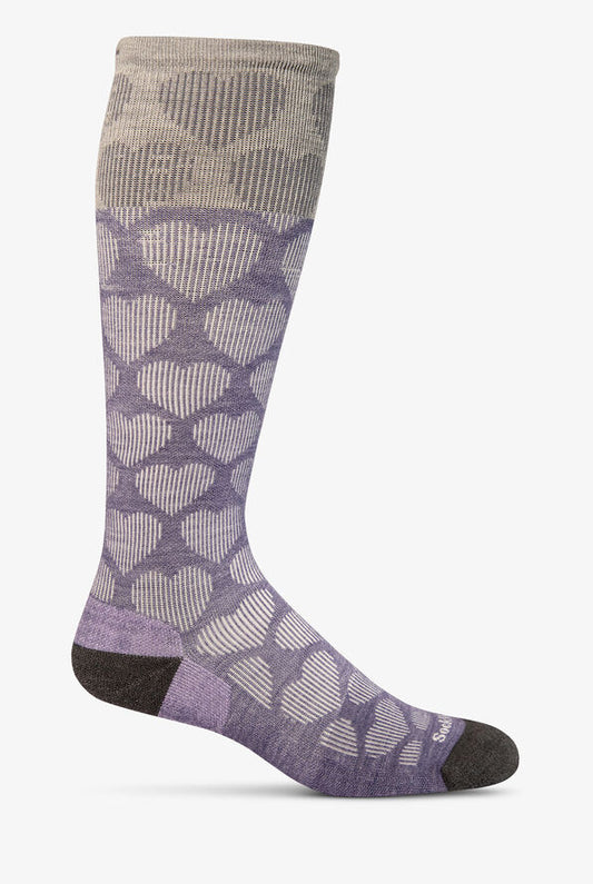 Women's Heart Throb Compression Sock, 15-20 mmHG