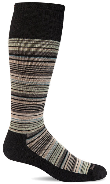 Men's Sunset Stripe Compression Sock, 15-20 mmHg