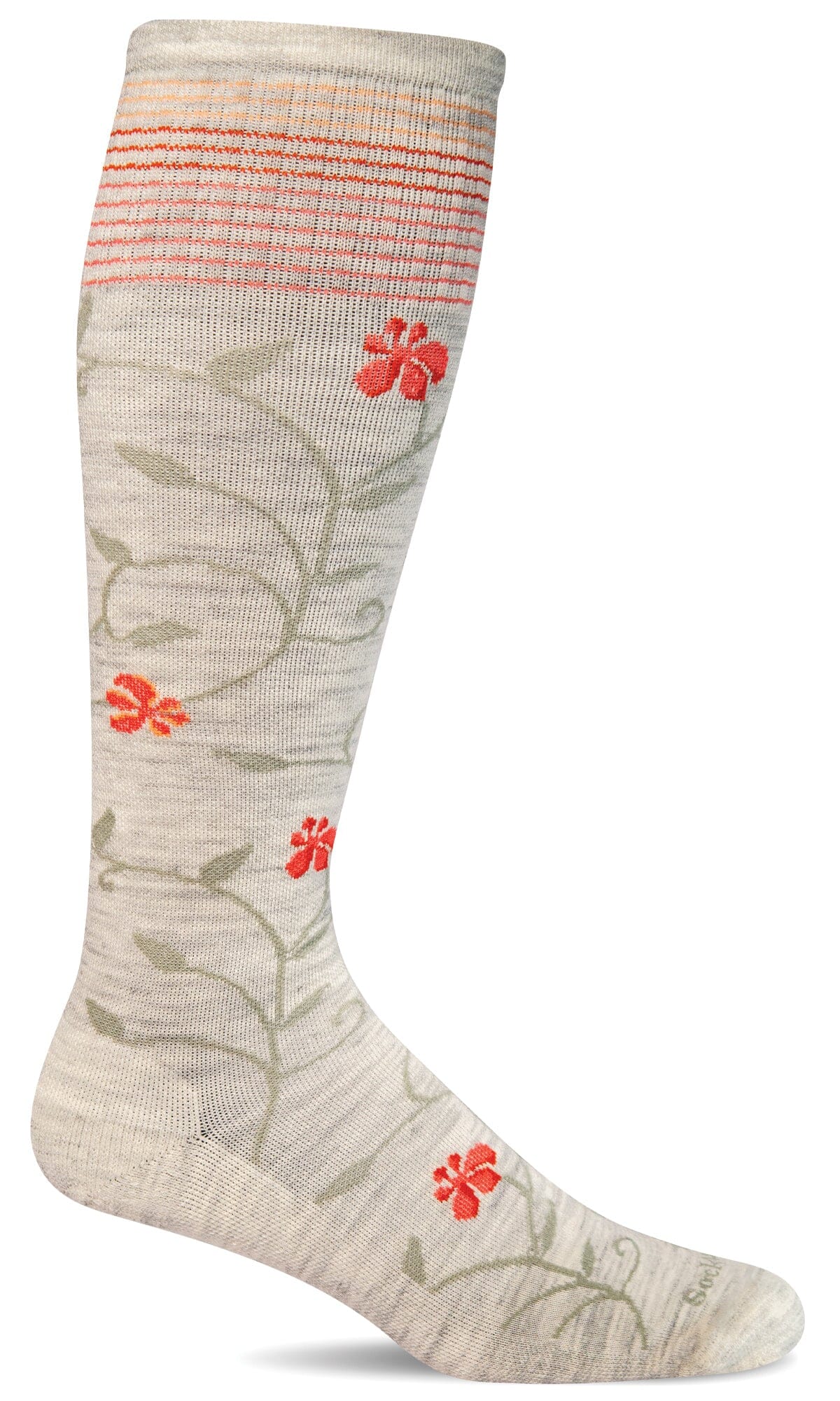 Women's Full Sun Wide Calf Compression Sock, 15-20 mmHg