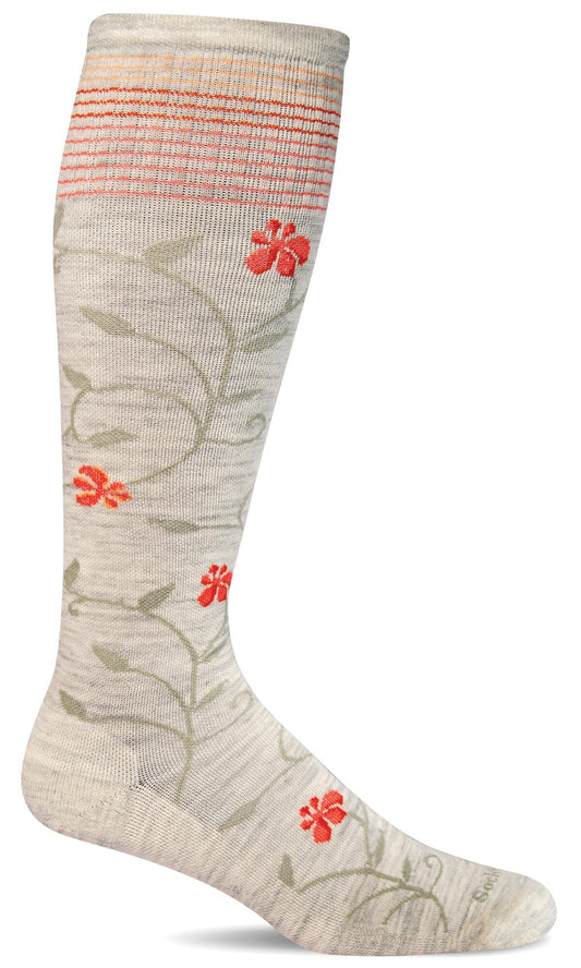 Women's Full Sun Wide Calf Compression Sock, 15-20 mmHg