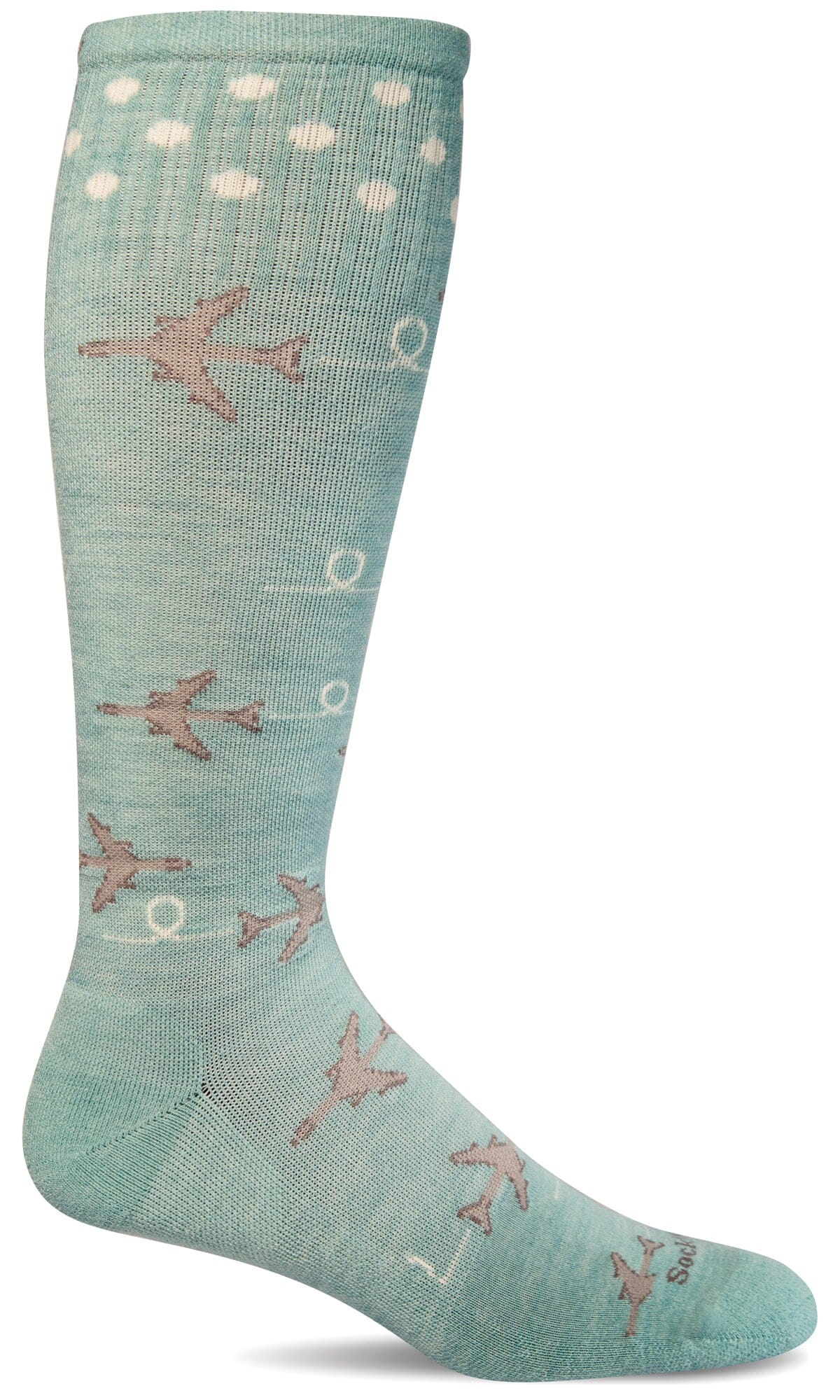 Women's In Flight Fun Compression Sock, 15-20 mmHg