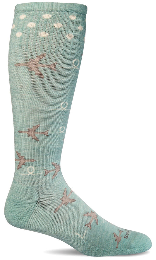 Women's In Flight Fun Compression Sock, 15-20 mmHg
