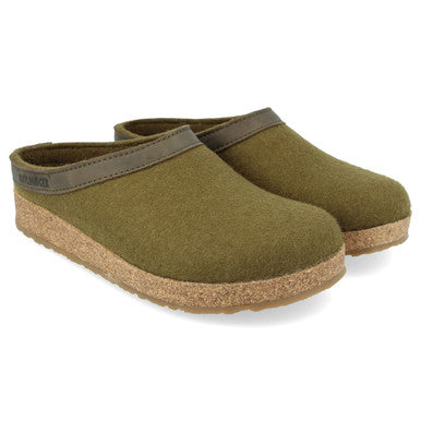 Grizzly Slipper - Leather Trim