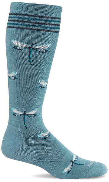 Women's Dragonfly Compression Sock, 15-20 mmHg