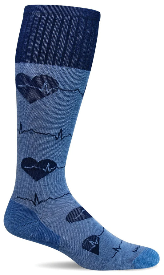 Women's Heartbeat Compression Sock, 15-20 mmHg