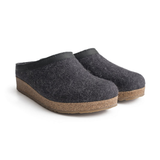 Grizzly Slipper - Leather Trim