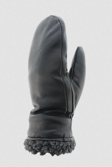 Klondike Sterling Ladies Sheepskin Mittens, Black
