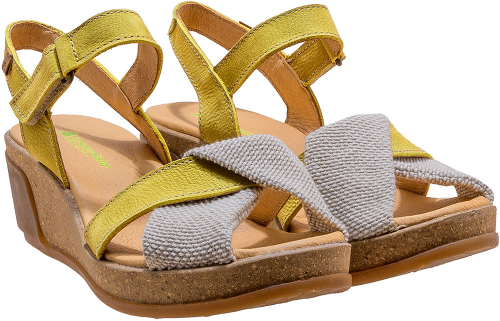 Leaves Platform Wedge Sandal, N5038