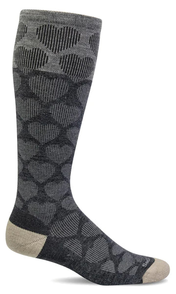 Women's Heart Throb Compression Sock, 15-20 mmHG