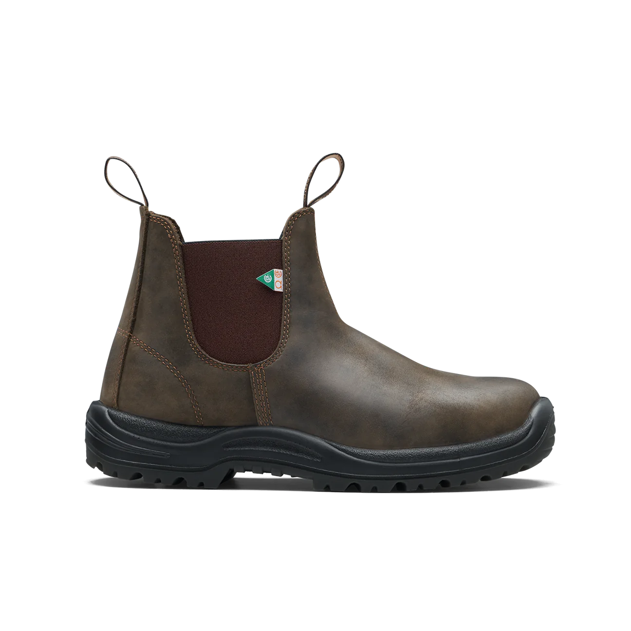 Blundstone Work & Safety Waxy Rustic Brown Boot, 180