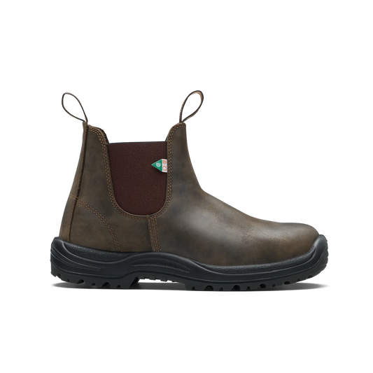 Blundstone Work & Safety Waxy Rustic Brown Boot, 180