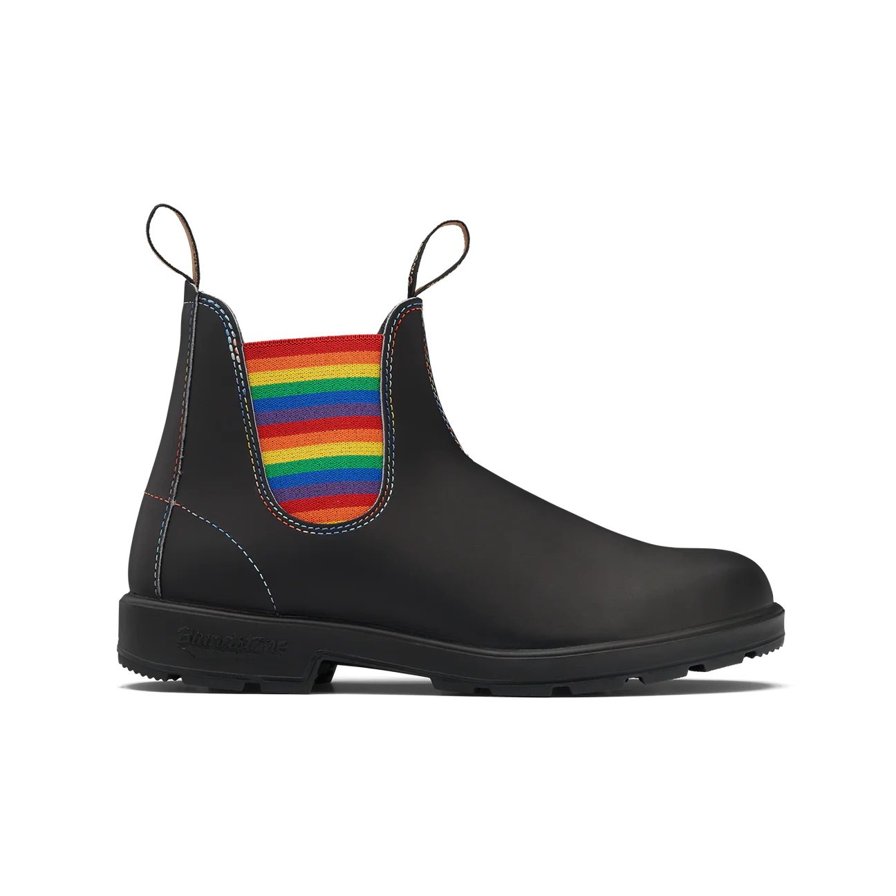 Blundstone Original Black with Rainbow Elastic Boot, 2105