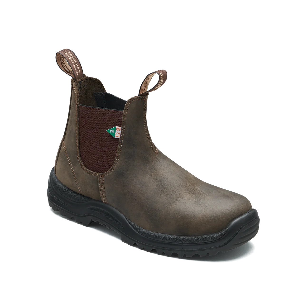 Blundstone Work & Safety Waxy Rustic Brown Boot, 180