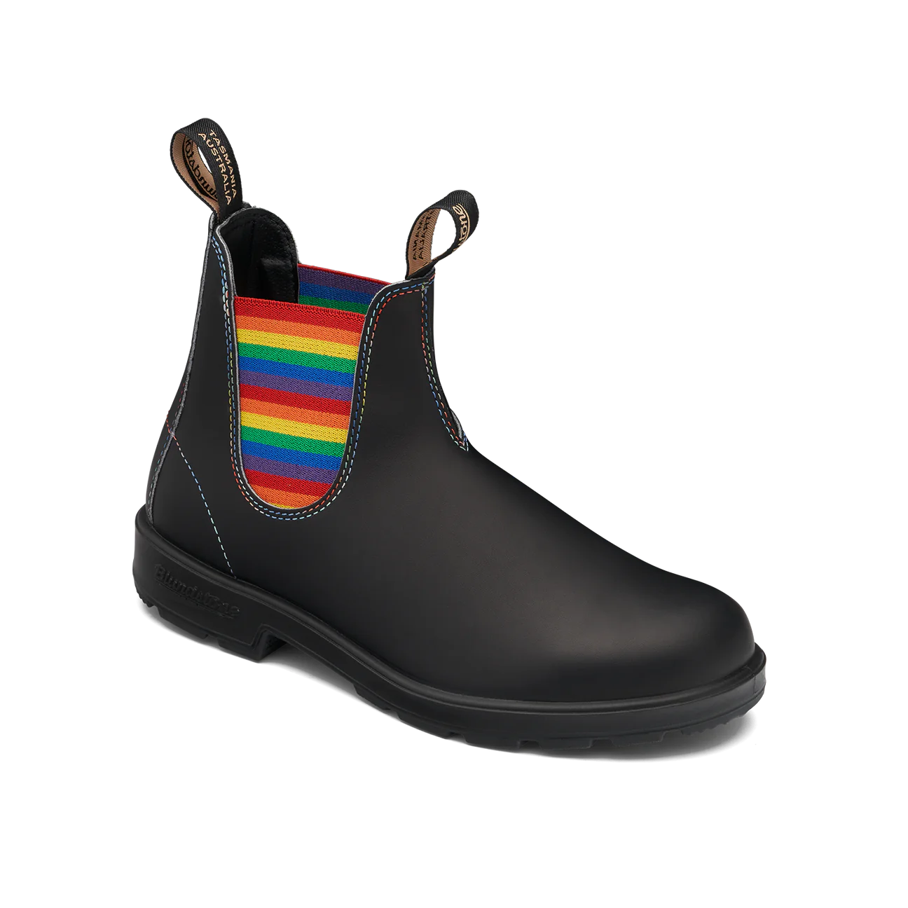 Blundstone Original Black with Rainbow Elastic Boot, 2105