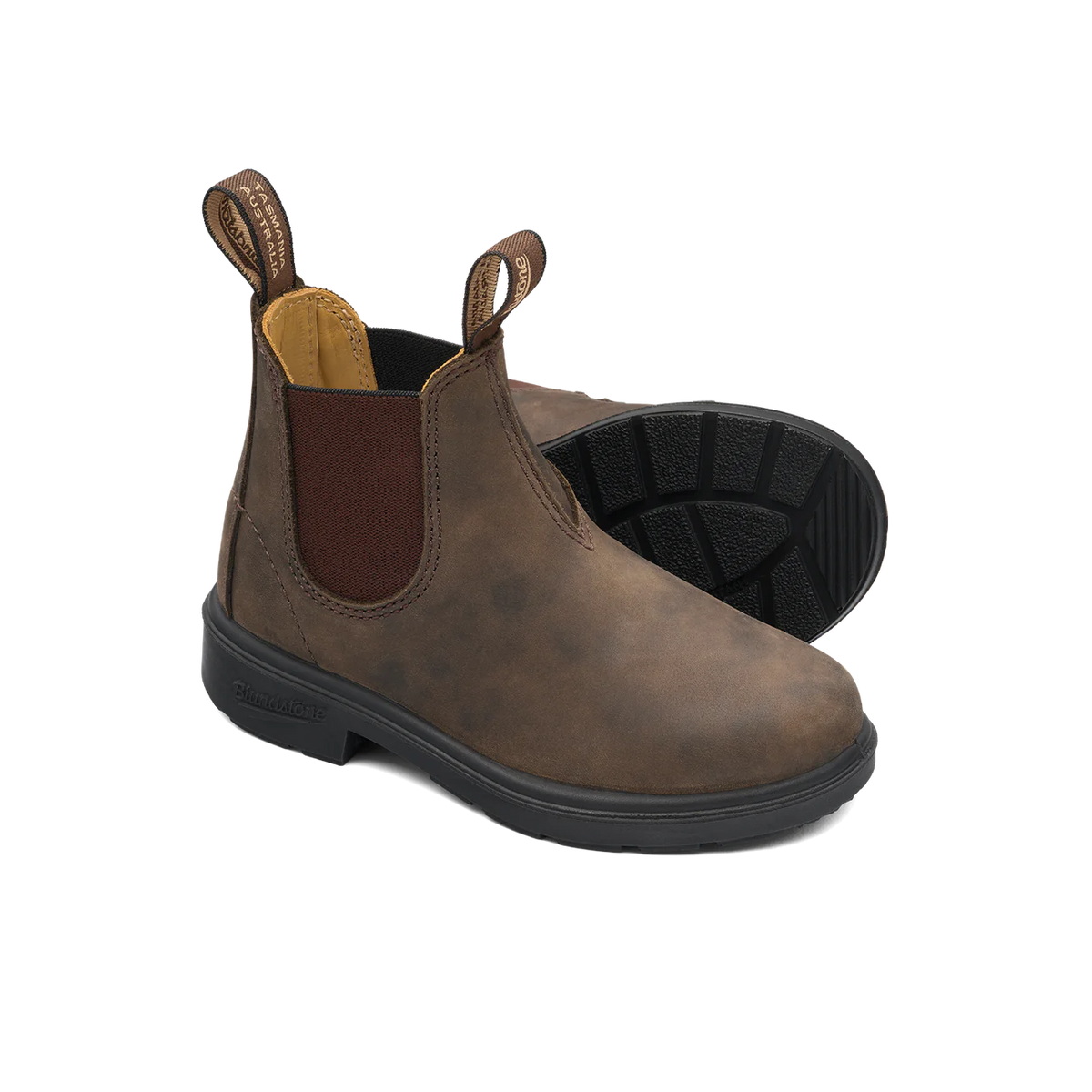 Blundstone Youth Rustic Brown Boot, 565Y