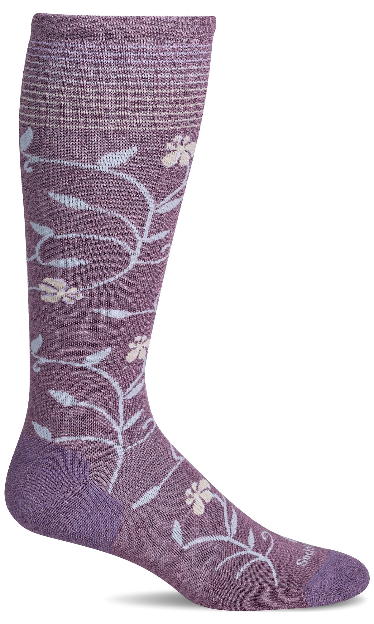 Women's Full Sun Wide Calf Compression Sock, 15-20 mmHg