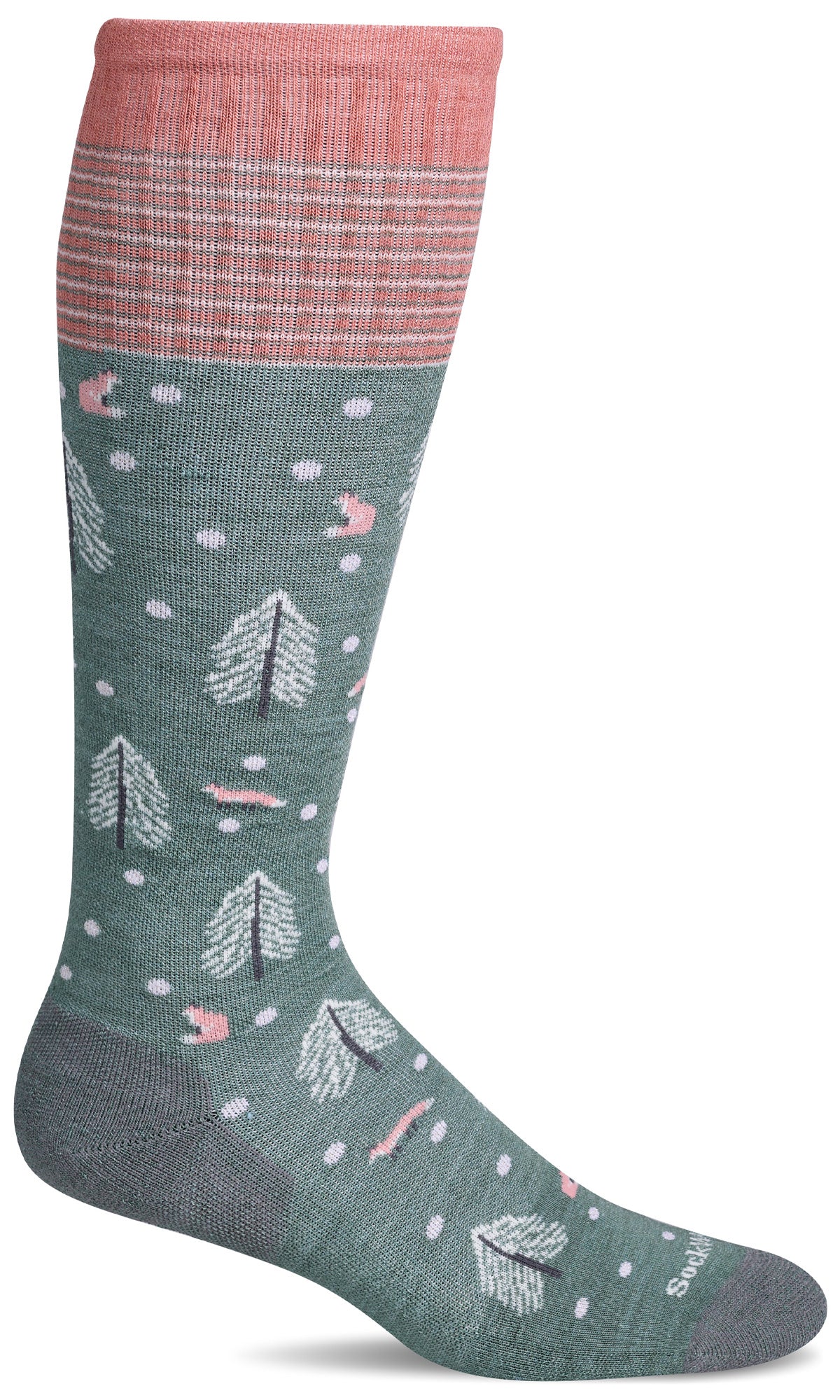 Women's Fox Play Compression Sock, 20-30 mmHg