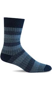 Men's Ticking Tweed Essential Comfort Crew Sock