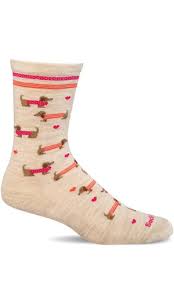 Women's Puppy Love Essential Comfort Crew Sock
