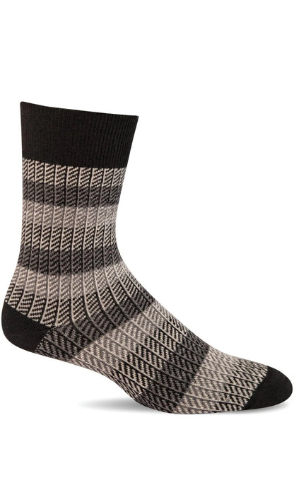 Men's Ticking Tweed Essential Comfort Crew Sock