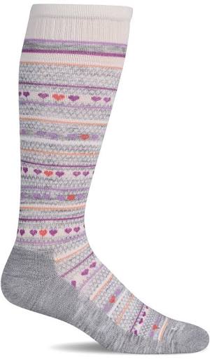 Women's Heartlink Compression Socks, 20-30 mmHg