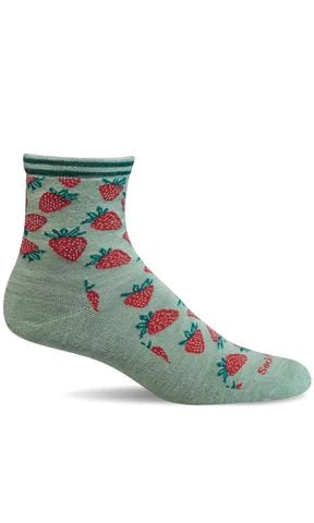 Women's Strawberry Quarter Essential Sock
